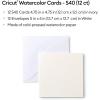 imageCricut ColdPress Watercolor Cards R40 10ct Customizable Blank Greeting Cards with Envelopes Create Personalized Birthday Cards Thank You Cards ampamp Invites Compatible with Cricut Machines12 ct