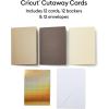 imageCricut Cutaway Cards Neutrals Sampler  R40 12 ctNeutrals