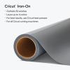 imageCricut Everyday Iron On  12 x 12ft  HTV Vinyl for TShirts  Use with Cricut Explore Air 2Maker StrongBond Guarantee Outlast 50 Washes BlackGray