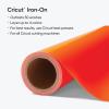 imageCricut Everyday Iron On  12 x 12ft  HTV Vinyl for TShirts  Use with Cricut Explore Air 2Maker StrongBond Guarantee Outlast 50 Washes BlackOrange