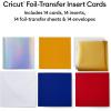 imageCricut Foil Transfer Cards S40 Celebration Sampler  475 in x 475in  14 CountFoil Celebration