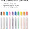 imageCricut Joy Glitter Gel Pens 08 mm Rainbow 10 ctRainbow