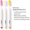 imageCricut Joy Opaque Gel Pens Set of 3 Use with Cricut Joy Cutting Machine Add a Pop to The Darkest Colors of Paper Cards ampamp Labels Medium Point 10mm Pink White OrangePink  White  Orange