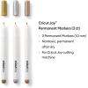 imageCricut Joy Permanent Metallic Markers 10 mm GoldSilverCopper 3 ct Multicolor