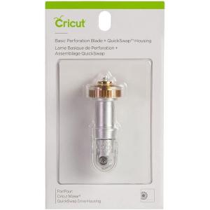 imageCricut Basic Perforation Blade Cutting Blade with 25 mm Teeth  05 mm Gaps Precisely Cuts Paper Cardstock ampamp More for Personalized Crafts Compatible with Cricut Maker Cutting Machine SilverBlade  Housing