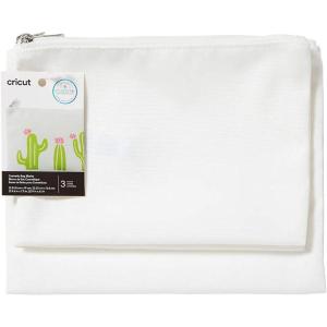 imageCricut Cosmetic Bag Blanks 3 ct White  for HTV Sublimation ampamp Infusible Ink Projects