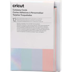 imageCricut Cutaway Cards Neutrals Sampler  R40 12 ctPastels