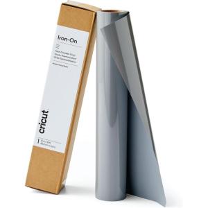 imageCricut Everyday Iron On  12 x 12ft  HTV Vinyl for TShirts  Use with Cricut Explore Air 2Maker StrongBond Guarantee Outlast 50 Washes BlackGray