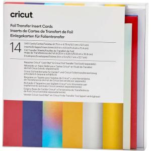 imageCricut Foil Transfer Cards S40 Celebration Sampler  475 in x 475in  14 CountFoil Celebration