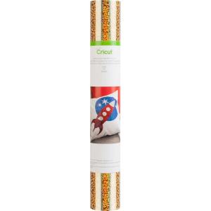 imageCricut Holographic Sparkle Iron On Blue  2Pack of 2ft Rolls 12quotx24quot  HTV Heat Transfer Vinyl for Shirts Apparel Hats ampamp More  Compatible with Cricut EasyPress ampamp MachinesGold