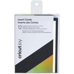 imageCricut Joy Insert Cards  DIY Greeting Card for Baby Shower Birthday and Wedding  Matte Holographic CreamGold 12 ctBlackSilver Holographic