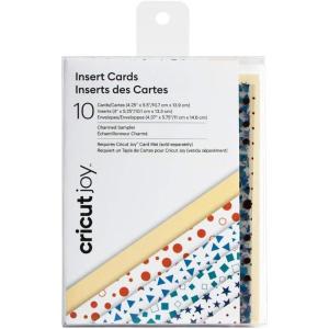 imageCricut Joy Insert Cards  DIY Greeting Card for Baby Shower Birthday and Wedding  Matte Holographic CreamGold 12 ctCharmed Sampler