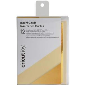 imageCricut Joy Insert Cards  DIY Greeting Card for Baby Shower Birthday and Wedding  Matte Holographic CreamGold 12 ctCreamGold Metallic Sampler