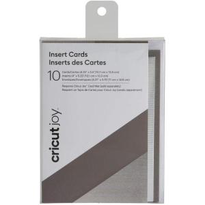 imageCricut Joy Insert Cards  DIY Greeting Card for Baby Shower Birthday and Wedding  Matte Holographic CreamGold 12 ctGraySilver Brush