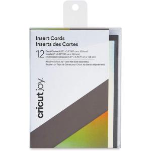 imageCricut Joy Insert Cards  DIY Greeting Card for Baby Shower Birthday and Wedding  Matte Holographic CreamGold 12 ctHolographic GraySilver