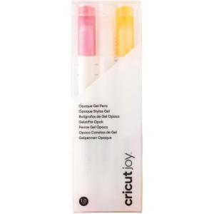 imageCricut Joy Opaque Gel Pens Set of 3 Use with Cricut Joy Cutting Machine Add a Pop to The Darkest Colors of Paper Cards ampamp Labels Medium Point 10mm Pink White OrangePink  White  Orange