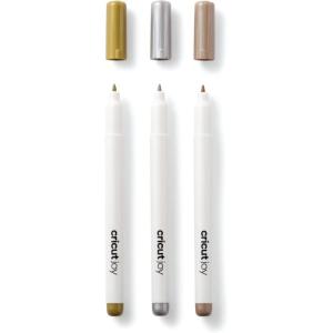 imageCricut Joy Permanent Metallic Markers 10 mm GoldSilverCopper 3 ct Multicolor