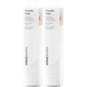 imageCricut Joy Xtra Vinyl Transfer Tape 95 in x 20 ft Clear Vinyl Transfer Paper for Labels DIY Crafts ampamp More Works with Most Vinyl Types Joy Xtra Machine3ft Pack of 2