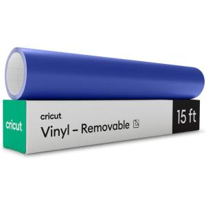 imageCricut Premium Removable Vinyl Black 12in  15ft NoResidue Easy Removal up to 2 Years Perfect for IndoorOutdoor DIY Projects ampamp Removable Decals Compatible MachinesVivid Blue