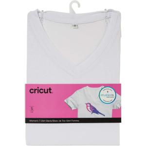 imageCricut Womens TShirt Blank VNeck XLWhite