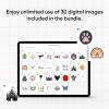 imageCricut Maker 3 ampamp Digital Content Library 30 Images  Smart IronOn Bundle Includes 5Piece Tool Set EasyPress 2 Heat Press EasyPress Mat ampamp Smart Holographic Iron On Roll Blue