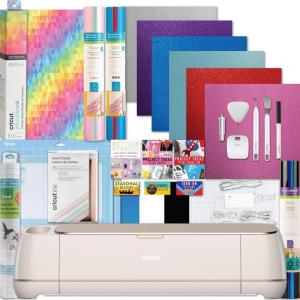 imageCricut Maker 4 and Easy Press 3 Machine Combo Bundle  Craft Cutting Machine with Heat Press Machine 9 in x 9 in and Ironon Materials for DIY TShirts Tote Bags and Hoodies Sublimation ProjectsUltimate Card Making